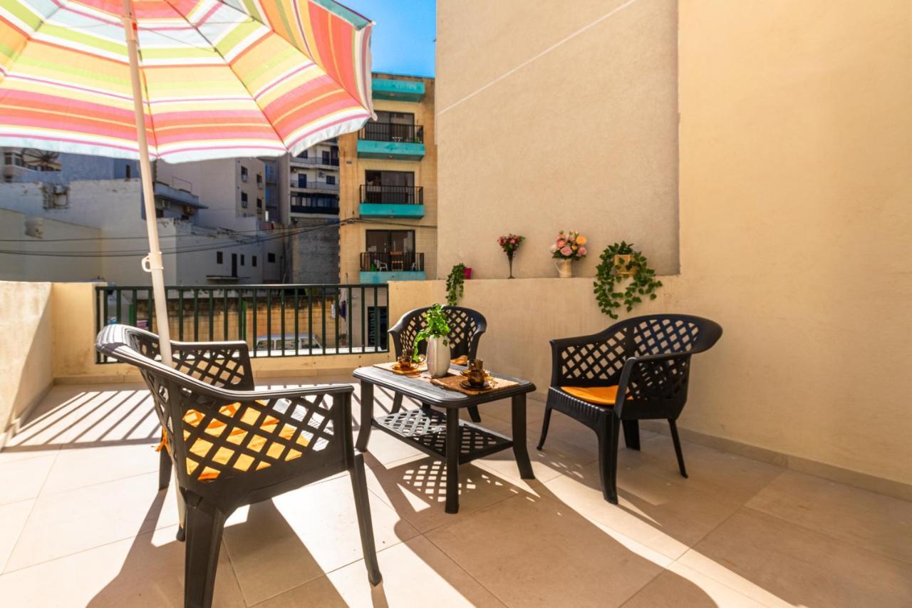 סיינט פול ביי Traditional Maltese Apartment 3Bdr 2 Bth Terrace מראה חיצוני תמונה